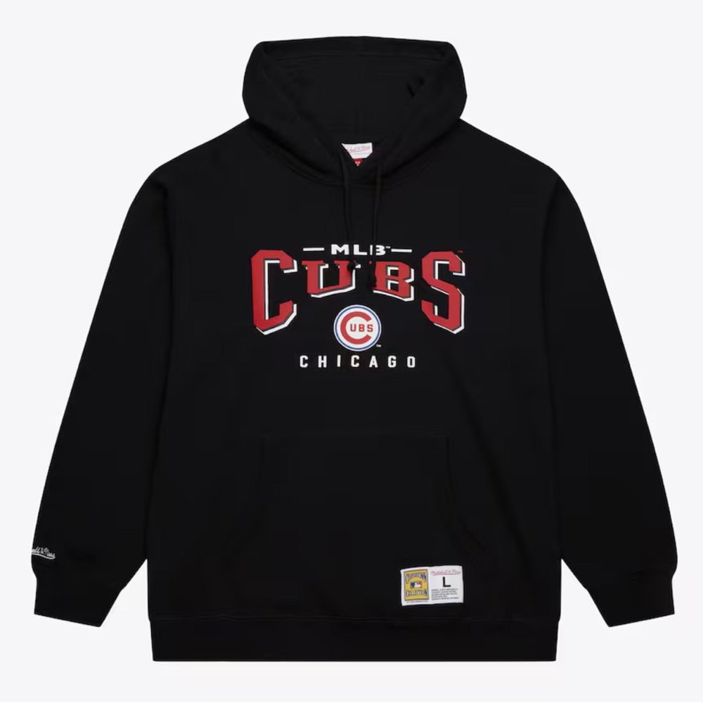 Mitchell & Ness Black Chicago Cubs Hoodie